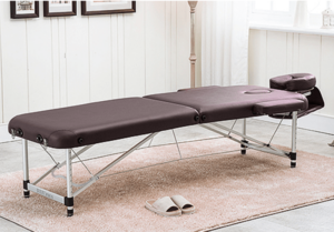 Foldable massage bed
