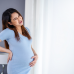 A pregnant mum is having back pain